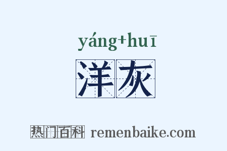 洋灰是什么意思的图片